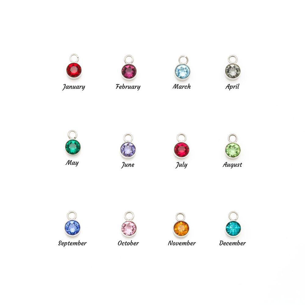 Birthstone colour for each month